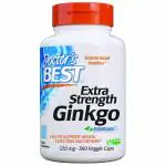 Doctor's Best Extra Strength Ginkgo 120mg 360 Veggie Capsules