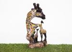 BECKON VENTURE Handcraft Giraffe Animal Big Decorative Showpiece For Home Decor(BVgiraffe_at_yl)