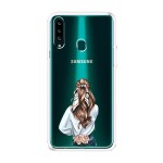 Emble Designer Clear Tranperant Silicone Case For Samsung A20s-Design A4 ( TPU | Soft , Samsung A20s| Multicolor )