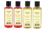 Khadi Natural Herbal Jasmine Massage Oil 2 & Sandalwood Massage Oil 2 Combo pack 840ml