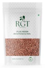 RGT Organics Roasted Flax Seeds Salted Crunchy 400Gm (200Gmx2) | Alsi Seeds
