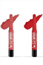 TEEN. TEEN Non Transfer Water Proof Long Lasting Matte Lipstick Combo (Bollywood Nude, Ruby Red)