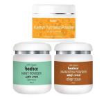  BEAFACE Skin Whitening Care Kasturi Turmeric Powder Mint Powder Manjistha Powder (100gm Pack of 3)