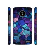 Casotec Color Box Design 3D Printed Hard Back Case Cover for Motorola Moto E4