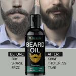 KURAIY Beard Essentital Oil Beard Growth Enhancer Pure Natural Nutrients Beard Oil For Men Facial Nutrition Beard Care Kit