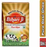 Bihari ji Pure Desi Ghee - Desi Ghee with Rich Aroma - 500ml Tetra Pack