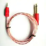 JAMUS AUX Cable 1.5 m 1.5 Mtr 3.5mm to 6.35mm Male to Male Audio Mixer Amplifier To 3 m AUX Cable (Compatible with Amplifier, Multicolor, One Cable) (Compatible with mobile, Multicolor, One Cable)