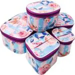 Aadhya Set Of 5 Kit Vanity Storage Box Makeup Kit Jewellery Organiser Special Vanity Box (Multicolor)