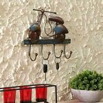DazzCraft Iron Hand-painted Multicolor Antique Scooter Key Holder, Wall Hook, Wall Key Holder, Key Organizer, Showpiece, Decorative Showpiece for Wall art, Home, Office and Kitchen For Decoration, Home Decoration & Showcase Items (15x2x13) Inch