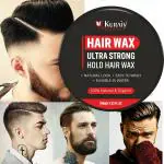 KURAIY Natural Hair Wax For Men - Hair Clay Wax, Strong Hold & Ultra Matte Finish, Restylable Hair Wax (100 g)