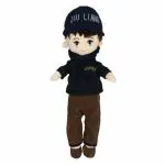 KiddyBuddy - Baby's Little World Cute Candy Doll Boy with Round Hat - Height 48 cm, Multicolor (Black)