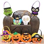 My Party Suppliers Halloween Pumpkin Basket Felt Bag Non-woven Candy Bag Halloween Ghost Pumpkin Skull Fabric Felt Kids Gift Bag