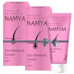 Namyaa Hair Removal Cream for Intimate Skin with After Wax Soothing Serum with Vitamin C-Pack of 2
