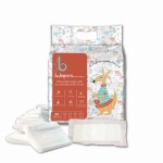 Bdiapers Chemical Free Disposable Baby Nappy Pads - No Fragrance & Dye, Self-Sticking, 30 pcs Bag, Large (12-24 Months)