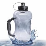 Vector X Stealth Gym Gallon Bottle(1.5 Litre,Large)With Mixture Leak Proof Gallon 1500 ml 1500 ml Shaker (Pack of 1, Black, Plastic)