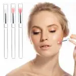 MAYCREATE 3pcs Lip Brush for Lipstick, Reusable Silicone Lip Applicator with Cover, Retractable Lip Scrub Brush for Lip Gloss, Lip Cream, Lip Masks Applying Makeup Tools