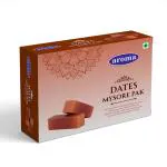 Aroma Dates Mysore Pak made with Aroma agamark 100% Pure Ghee sweets | Dates Ghee Mysorepak | South Indian sweets | 250g | Pack of 2