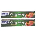KCOFOIL ECO FRIENDLY 100% BIODEGRADABLE CLING WRAP|100Meters|Multipurpose|Pack of 2