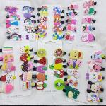 KARKI FUSION 10Pc Multi Cartoon Hair Pin, Colorful Alligator Hair Pin for Girls & Kids (Mixed Design & Color) (Pack of 10pc)