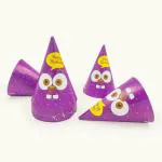SPECIALYOU.IN 10pcs Purple Happy Birthday Cap for Girls & boys Birthday Cartoon Caps for Birthday or Birthday Caps for Kids/Happy Birthday Caps for girls, Stylish Hats for Children