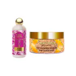 Vedic Valley Body Care Combo For Healthy Sikn (Pushp Body Lotion 300ml & Ghee Khus Khus body Scrub250g)