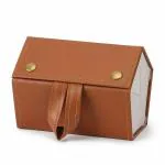 5 Slots Foldable PU Leather Sunglasses Case, Jewelry Watch Organizer, Hanging Eyeglasses Case