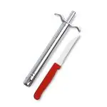 Surya Flame Premier Stainless Steel Gas Lighter with Knife - 1 Year Manufacturing Warranty