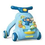 Goyal's Multi-Functional Sit-To-Stand Baby Learning Space Activity Walker With Music,Lights & Toys Like Detachable Aeroplane,Turning Gears,Shapes,Balls,Adjustable Speed Of Wheels