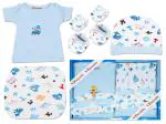 VParents Bitsy New Born Baby Gift Set (Pack of 5) (Blue)