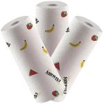 ZURU BUNCH Pack of 3 Pcs Reusable Cleaning Cloths Disposable Cleaning Towels for Kitchen with Printed Design, Absorbent.