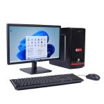 Hasons Processor Intel Core i5 Gen 12400/Chipset Series H610 (windows 10/1TB HDD/256ssd/DDR4-16GB /Wired Keybord,Mouse/ Black), screen 21.5