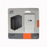 KP Original Battery CMF by Nothing 65W Gan Type C 3 Port Wall Charger Adapter, USB C1 65 W, USB C2 45W, USB A 18W, Max Capacity 65 watt Adaptor for Nothing Phone 2a/2/1, Samsung S24 Mobile/Laptop Charging Support, Black