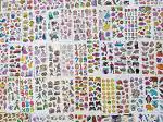 ECLET Self Adhesive Multicolor Cartoon Puffy 3D Cute Stickers (Pack of 10)