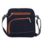 The Purani Jeans Unisex Sling Bag Multi-pocket with (Navy Blue)