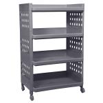 Storage Buddy Big Multipurpose Utility Racks, Grey, 4 Tier