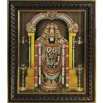 pujaNpujari Lord Tirupati Balaji/Venkateswara Swamy Photo Frame for Pooja Room (29.21 * 36.83 cms)