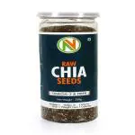 NatureVit Raw Chia Seeds 200g - Raw Chia Seeds For Eating With Omega 3 & Fibre for Weight Loss Management