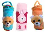 Manan Shopee Kids Multicolor Milk Feeding Bottle Cover (Pack Of 3)