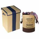 WINI KRAFTS Laundry Basket & Bag In Multicolor-(Non-Woven) Pack of 2