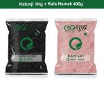 Goshudh Kala Namak 400g & Kalonji 1Kg Combo Pack 1400g
