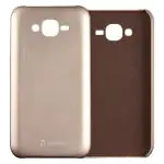 Tarkan Gold Leather Back Cover For Samsung Galaxy E7