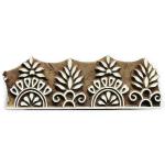 AN HANDICRAFT Wooden Textile Printing Stamp for Fabric (Size: 6 x 1.5 Inches) -Set of 2 Pieces