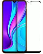 ALOMPIK Mi Redmi 9 Prime, Poco M2, Realme C15, Gionee Max Pro Black Scratch Resistant Edge to Edge Tempered Glass
