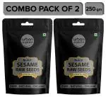 Urban Organics Whole Fresh and Natural Black Sesame Seeds | Kaale Til | Tal | Indian Spice - 2 Packs of 250 gram each