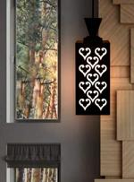 G Gojeeva LED Brown Pendant Ceiling Lamp with Creative Wood