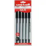 Uni-ball SAR Ball Pens, 0.7 mm Tip, Black Ink, Pack of 10