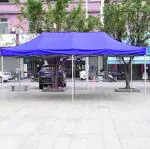 World Of Wish Blue Outdoor Portable Mobile Easy Foldable Car Parking Garage Carport Shelter Tent For Cars - 20 X 10 Ft.