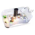 Buraq Blue 2 FT Turtle Aquarium Tank Habitat Terrapin Lake Reptile with Platform Plants