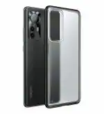 Golden Sand for Xiaomi 12 Pro 5G Cover - Rugged Frosted Semi Transparent PC Shock Proof Slim Back Case for Xiaomi 12 Pro 5G, Black