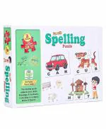 Enorme Educational Fun 84 Pieces Spelling Puzzle, Learn to Spell 28 Three Letter Words with Pictures
